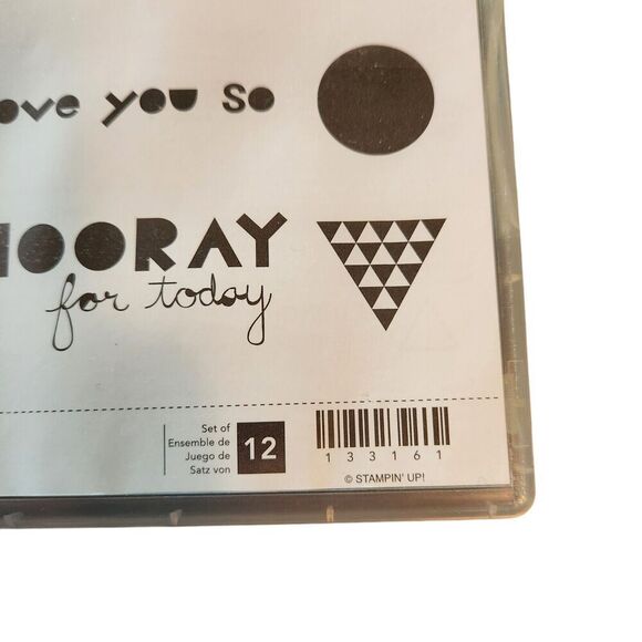 Stampin' Up! GEOMETRICAL‎ Stamp Set of 12 133161 Arrow Triangle Circle Chevron - Picture 4 of 5
